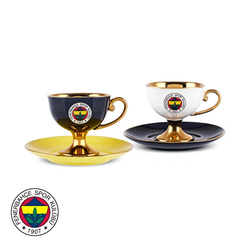 Karaca x Fenerbahçe Lisanslı 2 Kişilik Kahve Fincan Takımı 80 ml