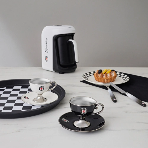 Karaca x Beşiktaş Lisanslı 2 Kişilik Kahve Fincan Takımı 80 ml