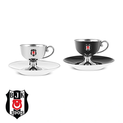 Karaca x Beşiktaş Lisanslı 2 Kişilik Kahve Fincan Takımı 80 ml