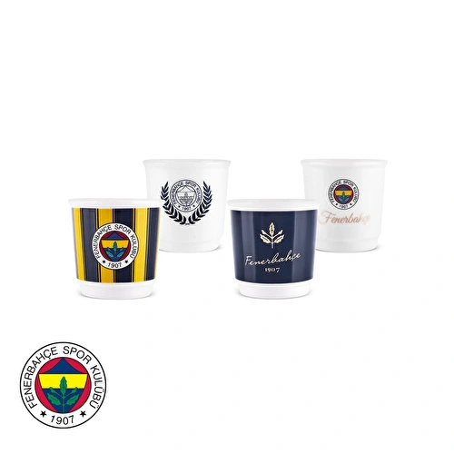 Karaca x Fenerbahçe 4 Kişilik Espresso Seti 90 ml