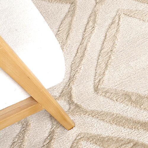 Kaşmir Halı 7/24 Plushy Doha Bej 200x290 cm