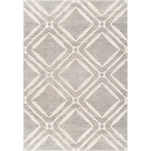 Kaşmir Halı 7/24 Plushy Doha Gri 50x80 cm