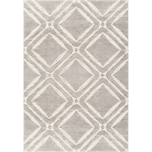 Kaşmir Halı 7/24 Plushy Doha Gri 160x230 cm