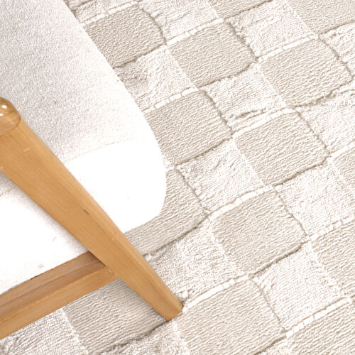 Kaşmir Halı 7/24 Plushy Todra Krem 80x150 cm