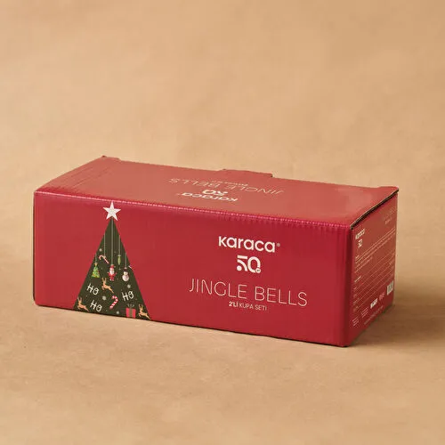Karaca New Year Yılbaşı Jingle Bells 2 Kişilik Kupa Seti 300 ml Karaca New Year Yılbaşı Jingle Bells 2 Kişilik Kupa Seti 300 ml
