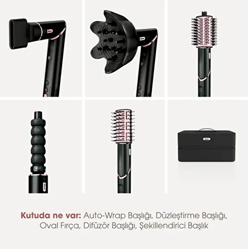 Shark FlexStyle 5-in-1 Saç Kurutma ve Şekillendirme Sistemi - Black