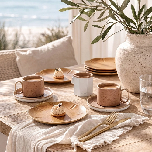 Karaca x TURK Fatih Tutak Earth Collection 4 Parça Pasta Takımı