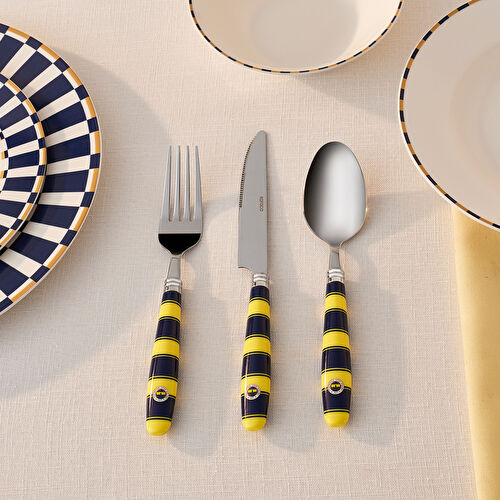 Karaca x Fenerbahçe 18 Parça 6 Kişilik Çatal Kaşık Bıçak Takımı