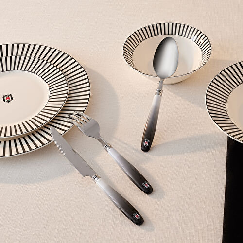 Karaca x Beşiktaş 18 Parça 6 Kişilik Çatal Kaşık Bıçak Takımı