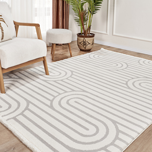 Kaşmir Halı 7/24 Plushy Runa Gray 120x180