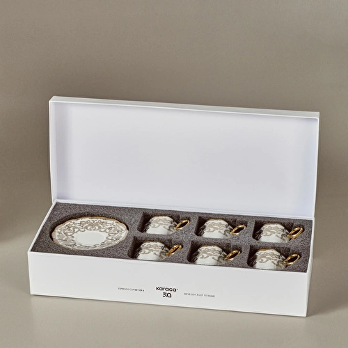 Karaca Cihangir 6 Kişilik Kahve Fincan Takımı 90 ml
