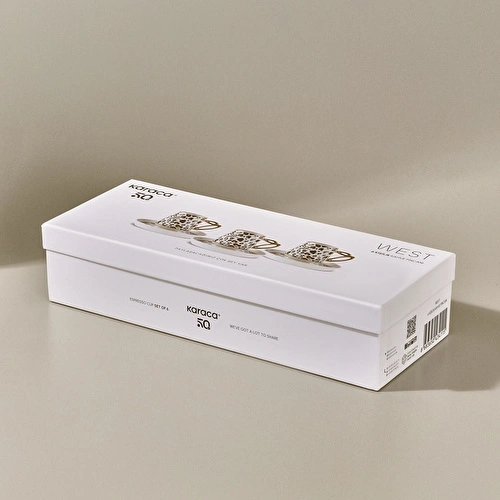 Karaca West 6 Kişilik Kahve Fincan Takımı 90 ml