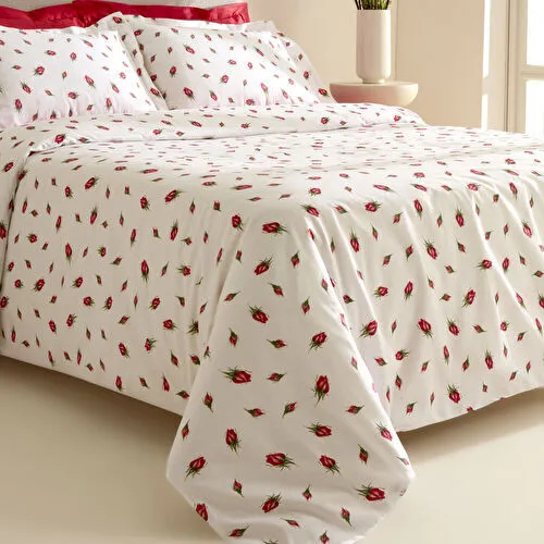 Karaca Home Aurelius %100 Pamuk Çift Kişilik Nevresim Takımı Kırmızı