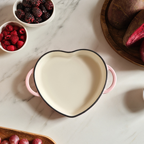 Karaca Love Emayeli Demir Döküm Sahan 18 cm