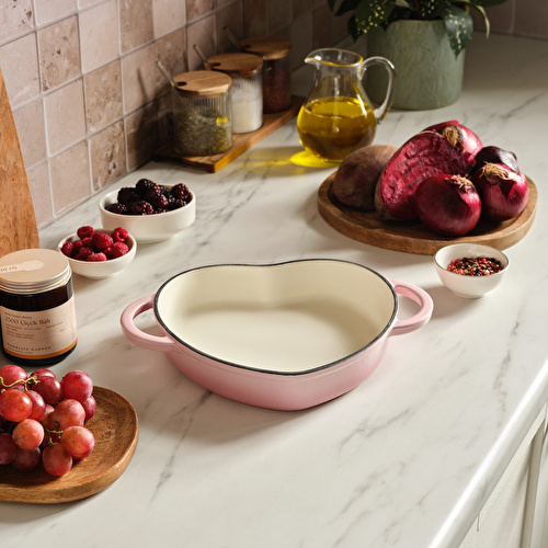 Karaca Love Emayeli Demir Döküm Sahan 20 cm