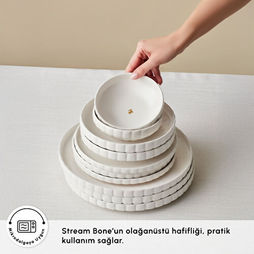 Karaca Stream Bone Pumpkin 24 Parça 6 Kişilik Yemek Takımı