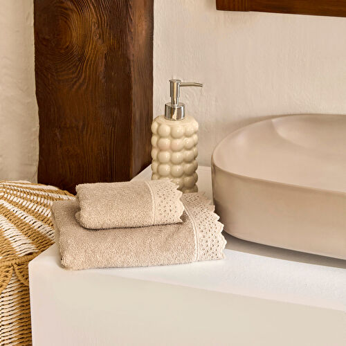 Karaca Home Artisan Soil %100 Pamuk Yüz Havlusu Bej 50x90 cm Karaca Home Artisan Soil %100 Pamuk Yüz Havlusu Bej 50x90 cm