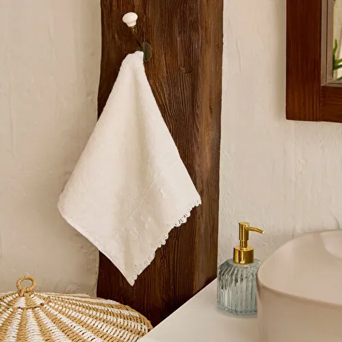 Karaca Home Artisan Demeter %100 Pamuk El Havlusu Ekru 30x50 cm
