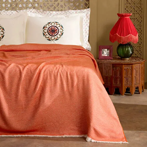 Karaca Home Andalisa %100 Pamuk Nakışlı Çift Kişilik Nish Set Bordo