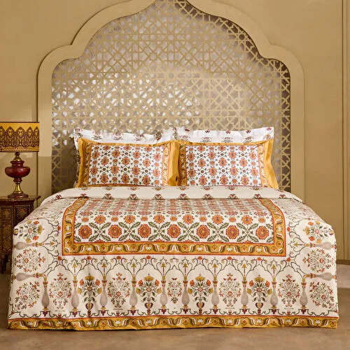 Karaca Home Zahara Çift Kişilik Nevresım Takımı Hardal