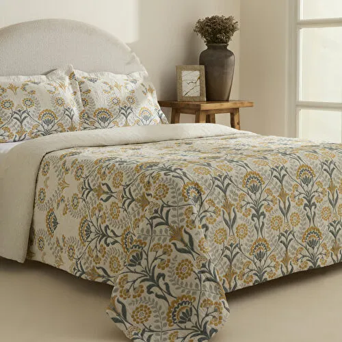 Karaca Home Alvea Çift Kişilik Yatak Örtüsü Takımı Karaca Home Alvea Çift Kişilik Yatak Örtüsü Takımı