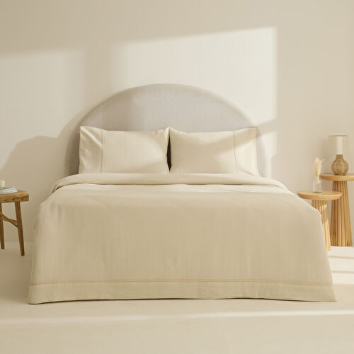 Karaca Home Elarıs Gofre Çift Kişilik Yatak Örtüsü Takımı Ekru