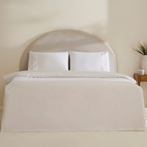 Karaca Home Ovelın Çift Kişilik Nevresim Takımı Beyaz
