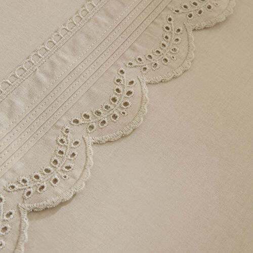 Karaca Home Ovelin Çift Kişilik Nevresim Takımı Bej