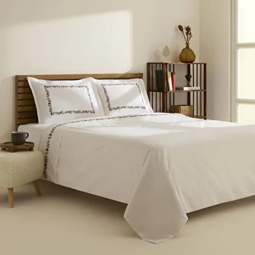 Karaca Home Merlith Çift Kişilik Nevresim Takımı Beyaz