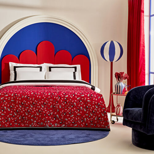Karaca Home X 2Wins Rosso Notte Çift Kişilik Yatak Örtüsü Kırmızı