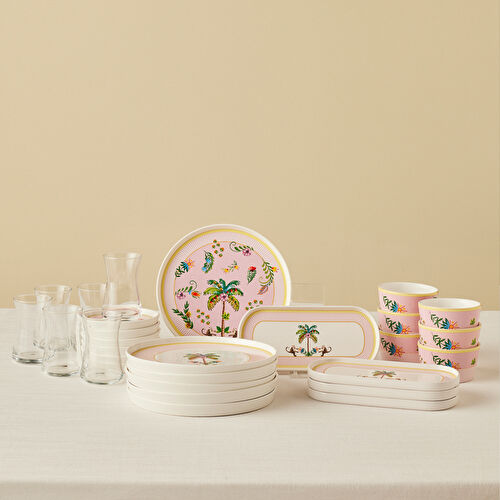 Karaca Stream Bone Floric 28 Parça 6 Kişilik Kahvaltı Seti