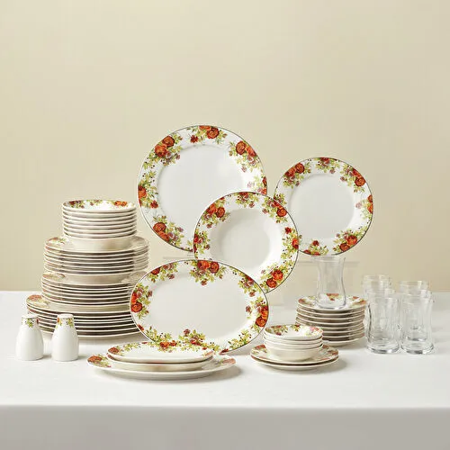 Karaca Elegance Bone Montebello 60 Parça 8 Kişilik Yemek Takımı