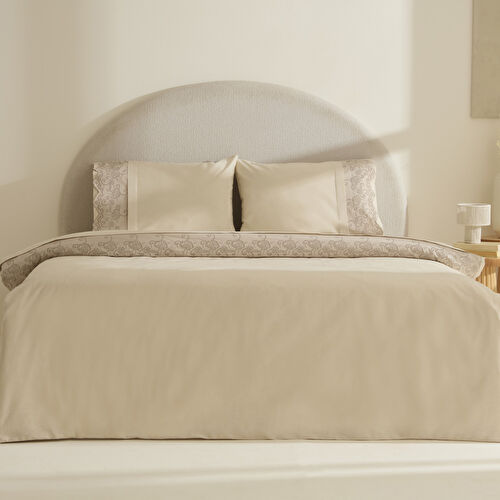 Karaca Home Avenza Brodeli Çift Kişilik Nevresım Takımı Bej