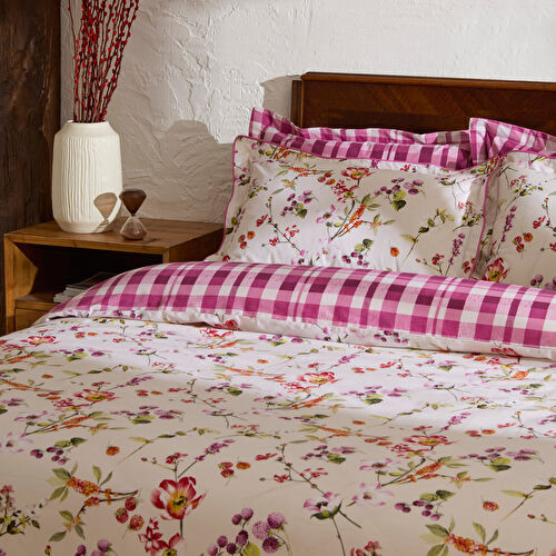 Karaca Home Berry Hills Çift Kişilik Nevresim Takımı Mürdüm