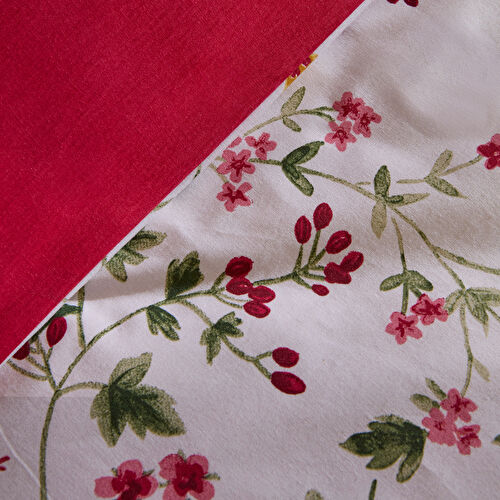 Karaca Home Berry Haven Çift Kişilik Nevresım Takımı Kırmızı