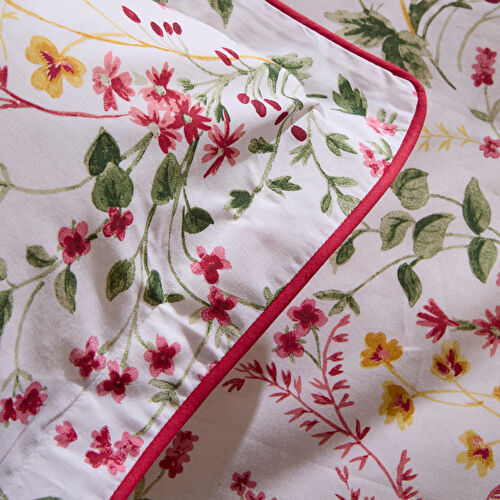 Karaca Home Berry Haven Çift Kişilik Nevresım Takımı Kırmızı