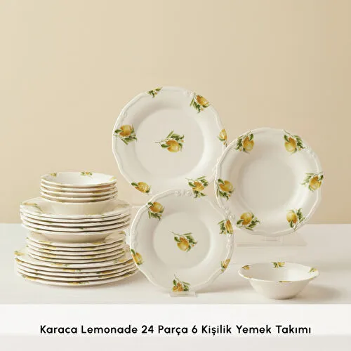Karaca Lemonade 24 Parça 6 Kişilik Yemek Takımı Karaca Lemonade 24 Parça 6 Kişilik Yemek Takımı