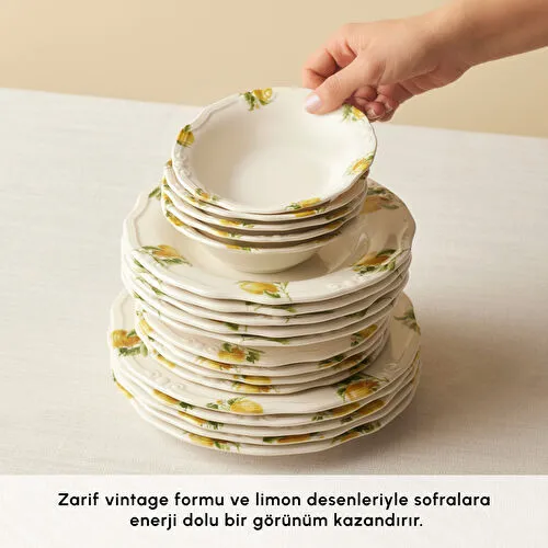 Karaca Lemonade 24 Parça 6 Kişilik Yemek Takımı Karaca Lemonade 24 Parça 6 Kişilik Yemek Takımı