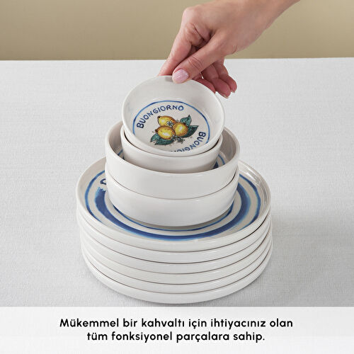 İstanbul Porselen Buongiorno 14 Parça 6 Kişilik Kahvaltı Takımı İstanbul Porselen Buongiorno 14 Parça 6 Kişilik Kahvaltı Takımı
