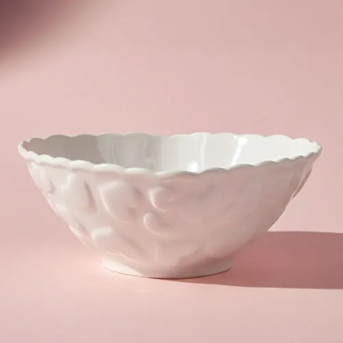 Karaca Pink Love Çerezlik Beyaz 11 cm