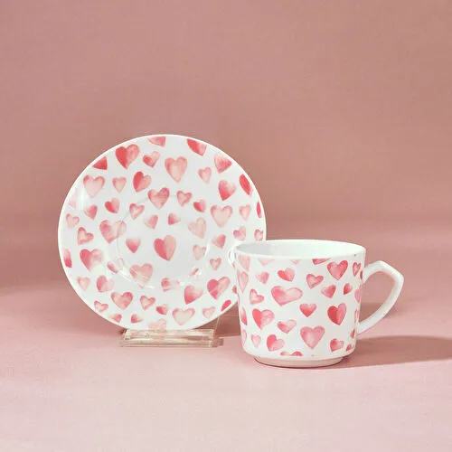 Karaca Pinky 6 Kişilik Kahve Fincan Takımı 80 ml