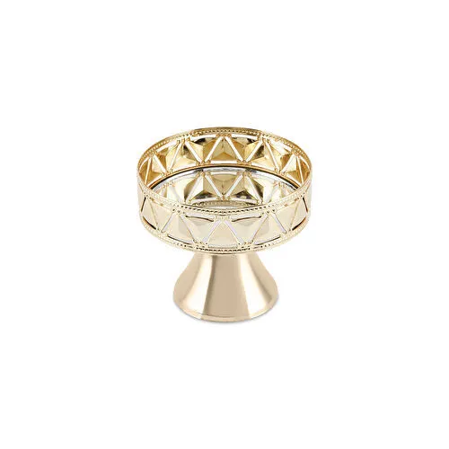 Karaca Home Arisya Dekoratif Ayaklı Çerezlik ve Sunumluk Gold 9 cm