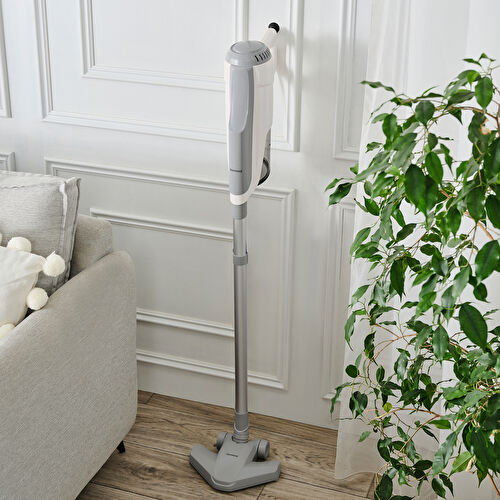 Homend Dustroyer 1272H 2 in 1 Metal Borulu Kablolu Dikey Süpürge Beyaz Gri