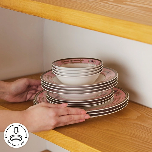 Karaca Forever Bone Calista 24 Parça 6 Kişilik Yemek Takımı