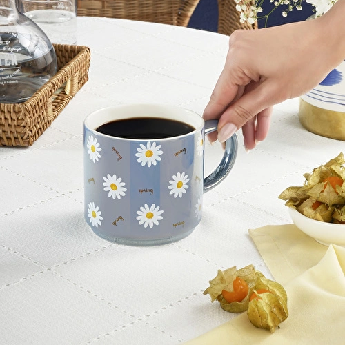 Karaca Daisy Lüsterli Lacivert Mug 420 ml Karaca Daisy Lüsterli Lacivert Mug 420 ml