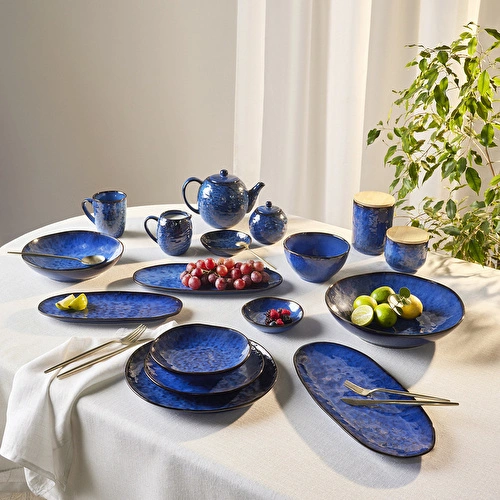 Karaca Nebula Blue Kupa 355 ml