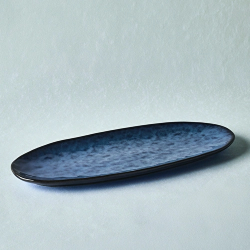 Karaca Nebula Blue Kayık Tabak 33 cm Karaca Nebula Blue Kayık Tabak 33 cm