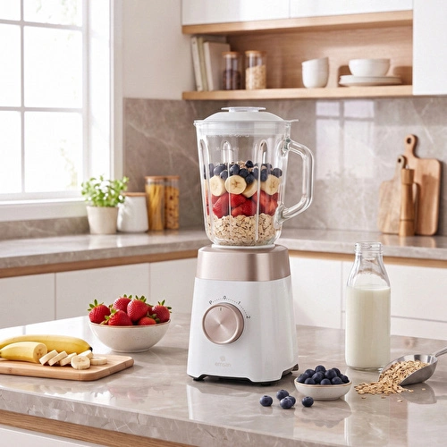 Emsan Multiblend Smoothie Blender Cream 1000W