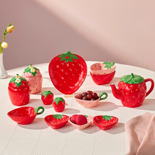 Karaca Strawberry Kase 15 cm Pembe