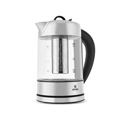 Emsan Cam 2215 Sıcaklık Ayarlı Bitki Çayı Makinesi Inox 2200W Emsan Cam 2215 Sıcaklık Ayarlı Bitki Çayı Makinesi Inox 2200W